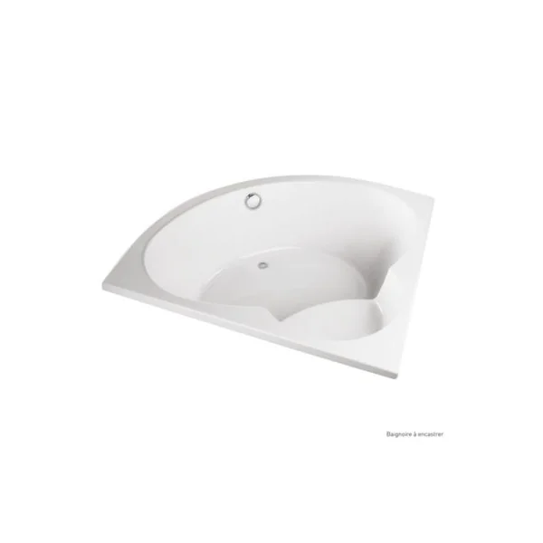 Baignoire d'angle 150 x 150 cm Maylis sans tablier Valentin