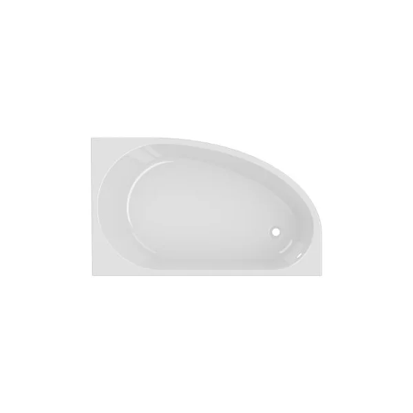 Baignoire pour angle droit Horyn L. 150 cm x l. 90 cm blanc