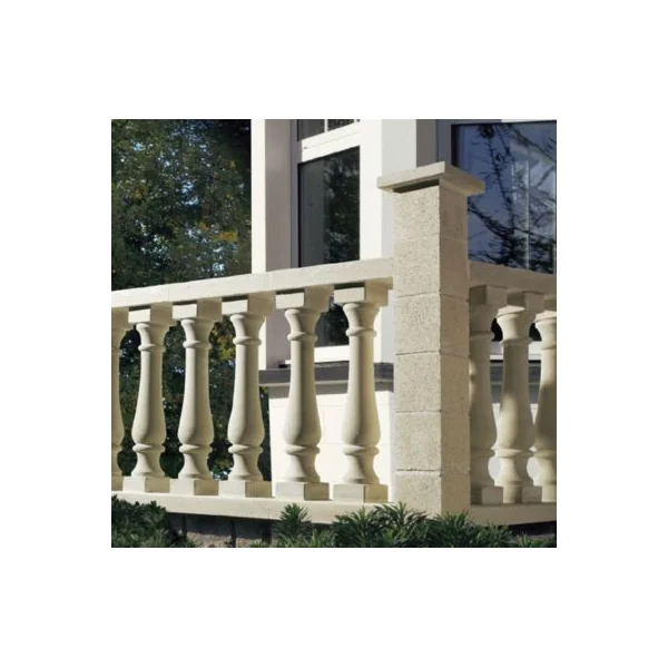 Balustre ronde BLOOMA Barcelone blanche 13 x 13 x h.80 cm