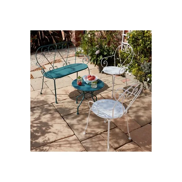 Banc de jardin GoodHome Vernon vert eucalyptus