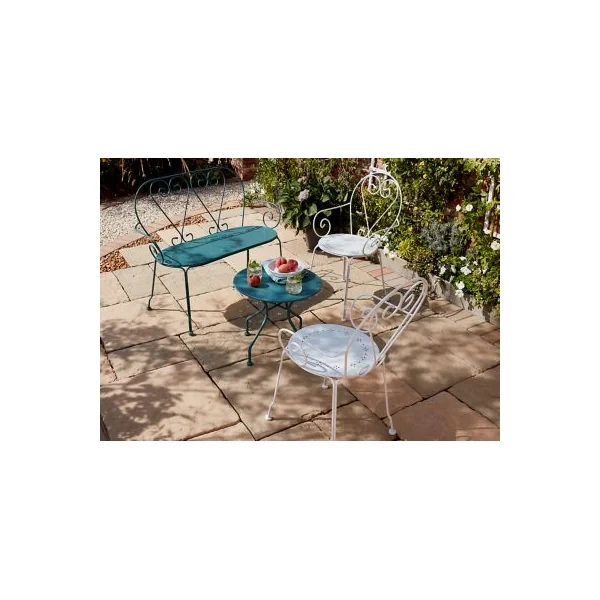 Banc de jardin GoodHome Vernon vert eucalyptus