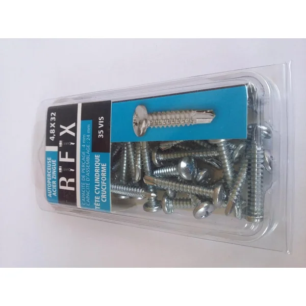 Blister Vis Autoperçeuse Ø4.8 X L32mm TCC