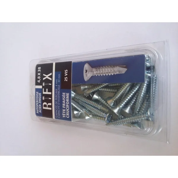 Blister Vis Autoperçeuse Ø4,8XL38mm TFC