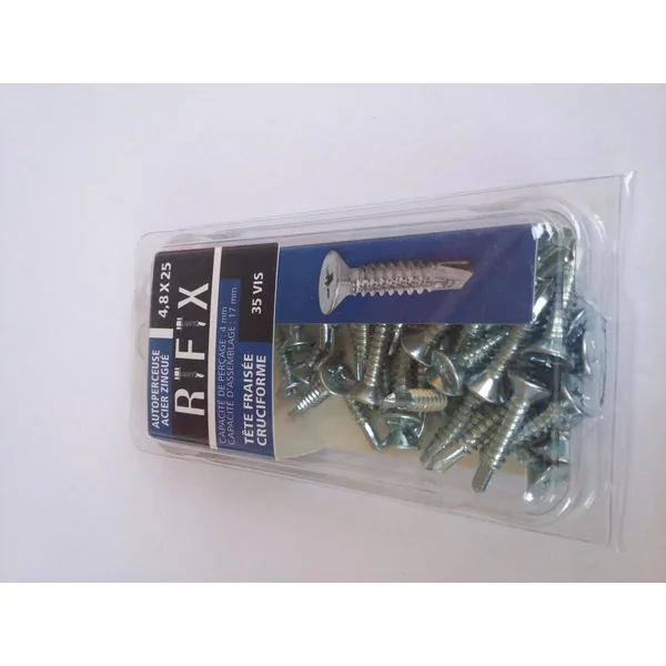 Blister Vis Autoperçeuses Ø4,8XL25mm TFC