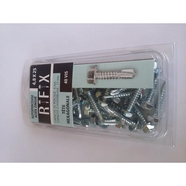 Blister Vis Autoperçeuses Ø4,8XL25mm TH