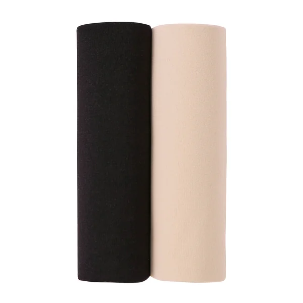 Brassière microfibre sans armatures, zippée devant - lot de 2, noir + nude