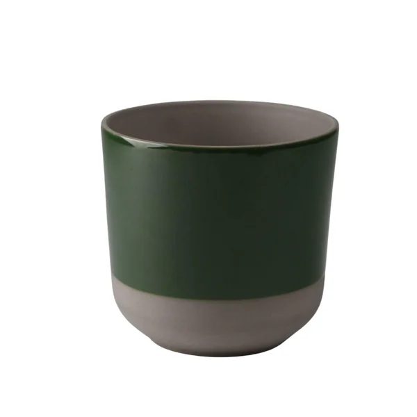 Cache-pot coloris vert en céramique Sandstone - Ø 30 x 28 cm