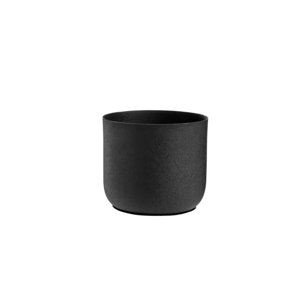 Cache-pot Jasta en zinc coloris noir - 16 x 16 x 15 cm