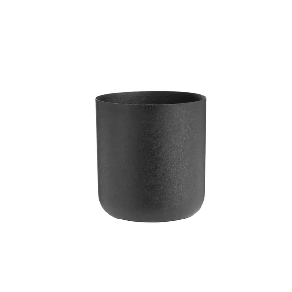 Cache-pot Jasta en zinc coloris noir - 22 x 22 x 21,5 cm