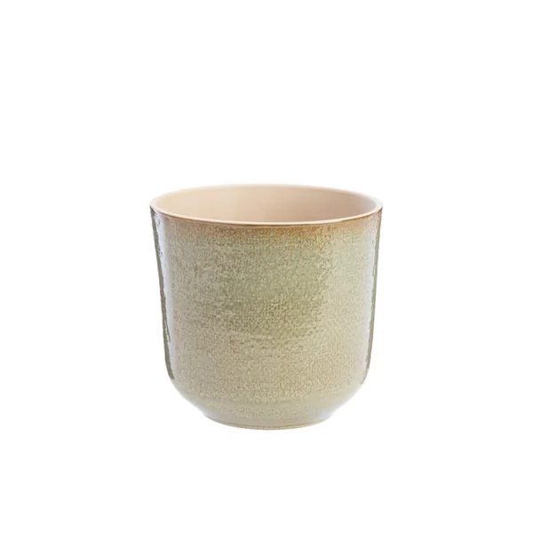 Cache-pot Sandstone en céramique coloris vert - Ø 30 cm