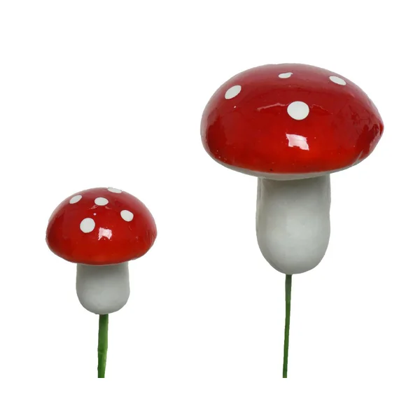 Champignon rouge à pois blancs en mousse - Ø 3 x H 4 cm