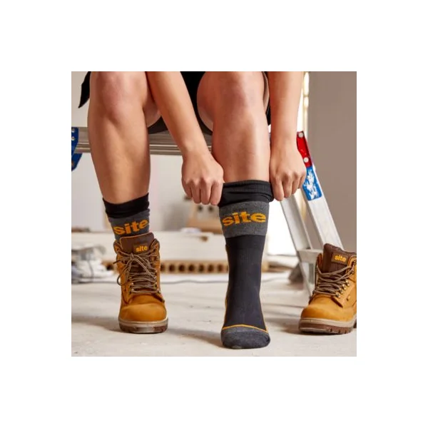 Chaussettes de travail Site taille 36-41 grises - lot de 3