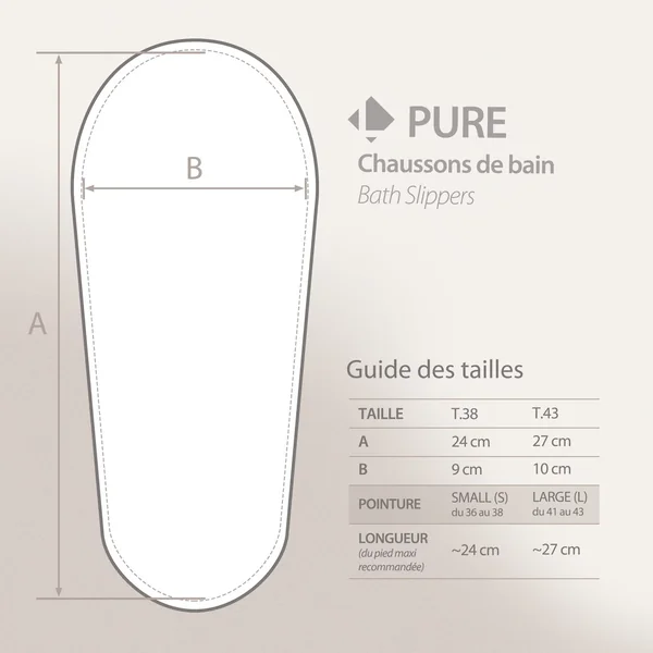 Chaussons de bain PURE Jaune Amarillo taille Small (S) du 36 au 38