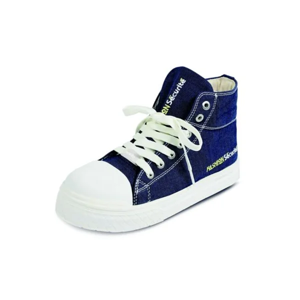 Chaussure de sécurité haute femme Fashion Sécurité bleu jean taille 36