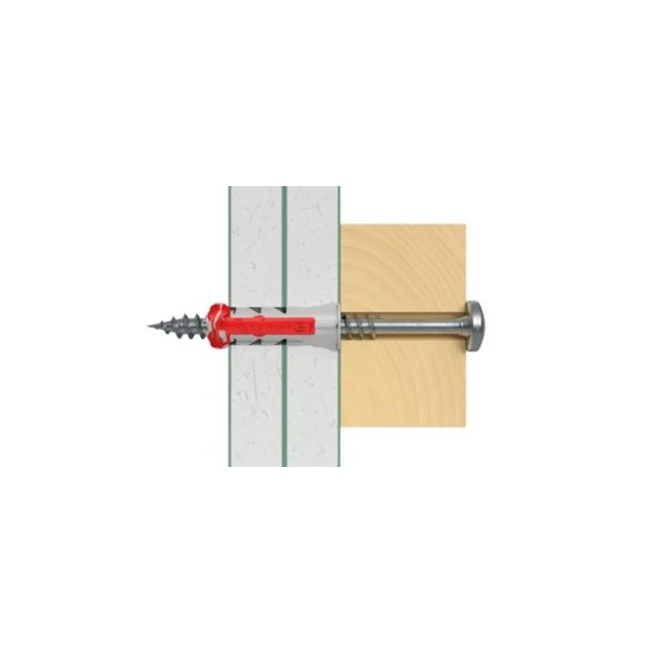 Cheville en nylon Fischer DuoPower tous matériaux 8x40 mm, 18 pièces
