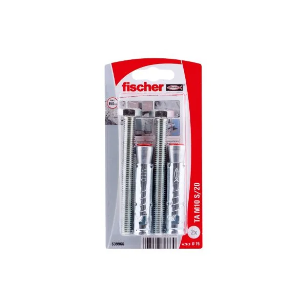 Cheville métallique à douille Fischer BT 10 x 80 mm, 4 pièces