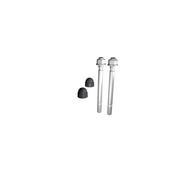 Cheville pour sol Prestio béton avec capuchon anthracite Kordo, lot de 2