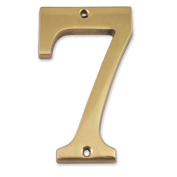 Chiffre en laiton massif N°7 H.97mm CHAPUIS