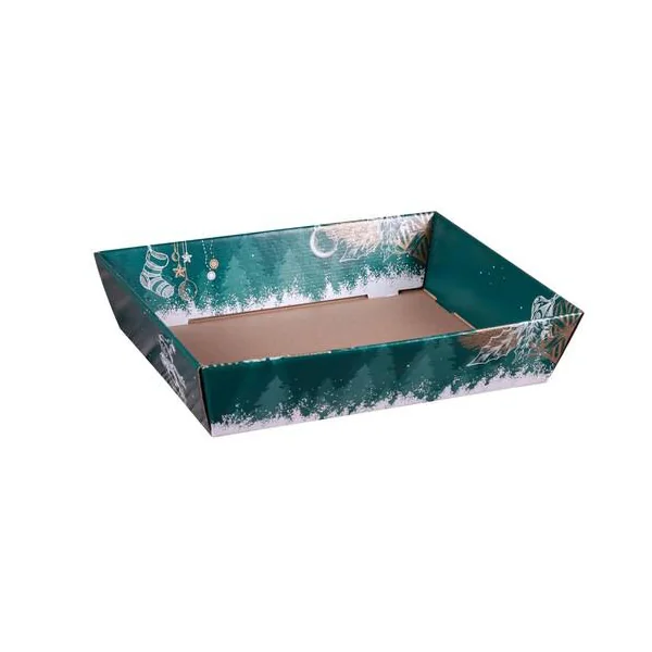 Corbeille Calgary en carton décoré Cav Service - 37 x 28 x 8 cm