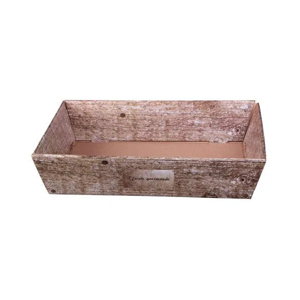Corbeille de dégustation Lorriane marron - 28 x 37 cm