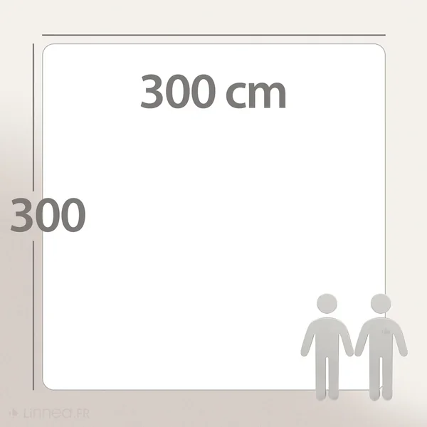Couette 300x300 cm été VELAY LUXE garnissage naturel duvet d'oie 200 g/m2