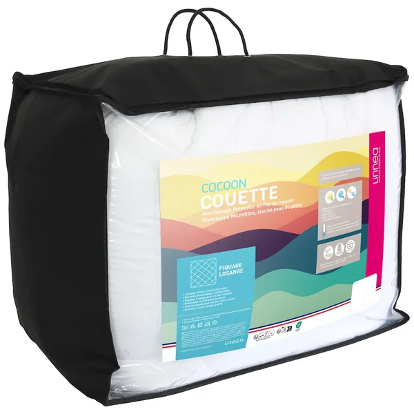 Couette 4 saisons 260x240 cm COCOON garnissage fibre polyester 200+300 = 500 g/m2