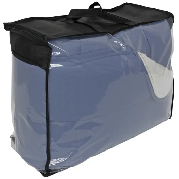 Couette hiver 240x220 cm COCOON BICOLORE Petrole/Mastic garnissage fibre polyester 400 g/m2