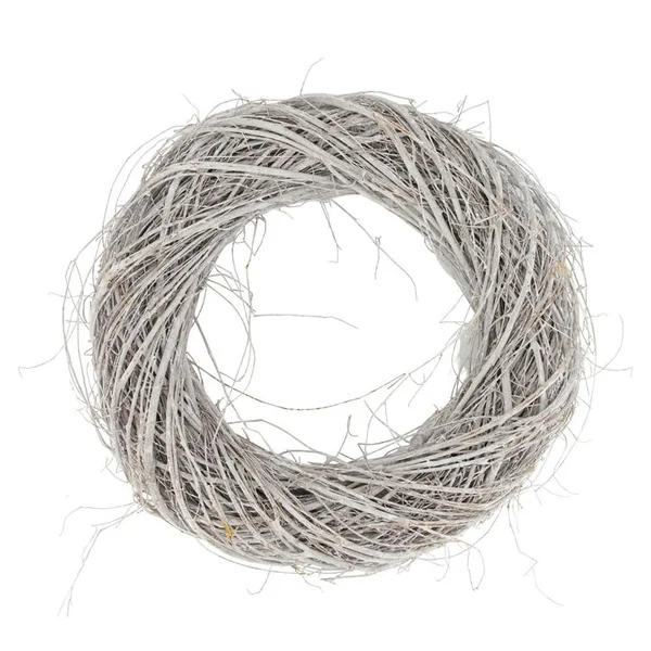 Couronne ronde en bois de saule blanc - Ø 38 x 7 cm
