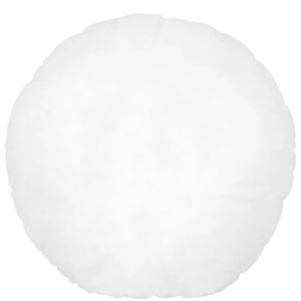 Coussin à recouvrir rond 65 cm C BULLET Blanc garnissage polyester
