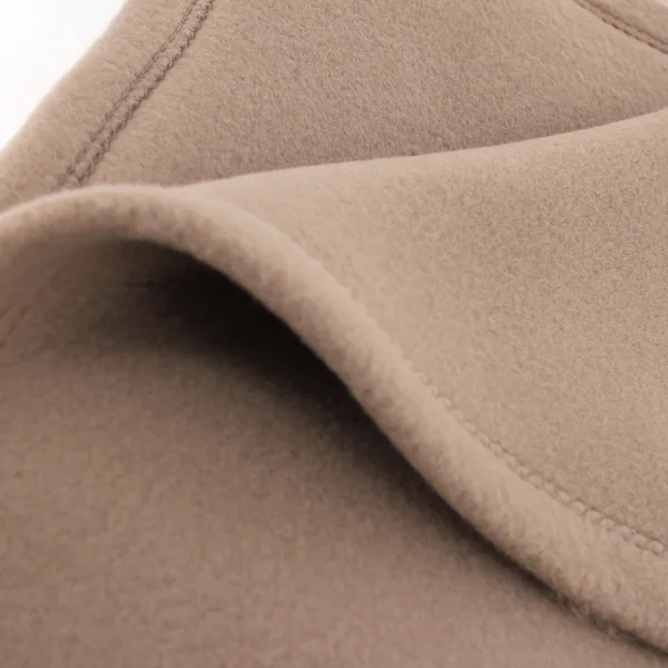 Couverture polaire 180x220 cm Isba marron Taupe 100% Polyester 320 g/m2 traité non-feu