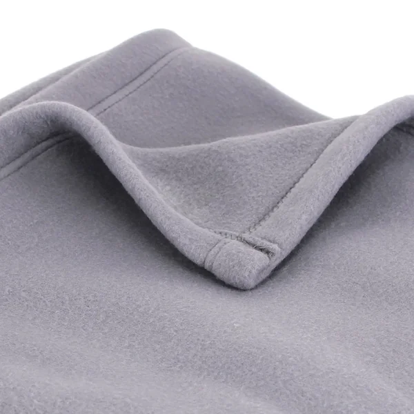 Couverture polaire 220x240 cm 100% Polyester 350 g/m2 TEDDY Gris Acier