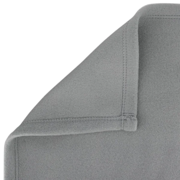 Couverture polaire 240x260 cm Isba gris Acier 100% Polyester 320 g/m2 traité non-feu