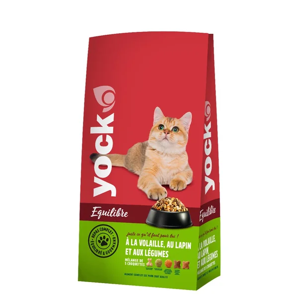 Croquettes pour chat Équilibre volaille/lapin/légumes 4kg
