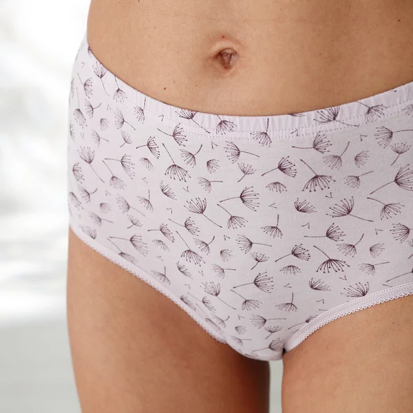 Culotte coton forme maxi unie prune et imprimée pissenlit - lot de 7 , prune / parme