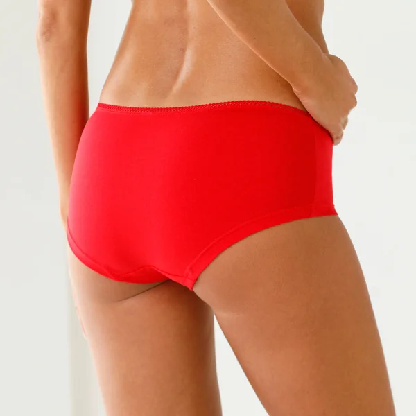 Culotte coton stretch forme shorty imprimé "cerises" – Lot de 4, rouge