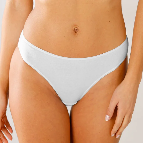 Culotte forme taï en coton extensible uni – lot de 10 , blanc / noir