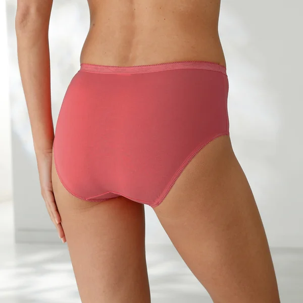 Culotte maxi basique - lot de 3, ciel + corail + lavande