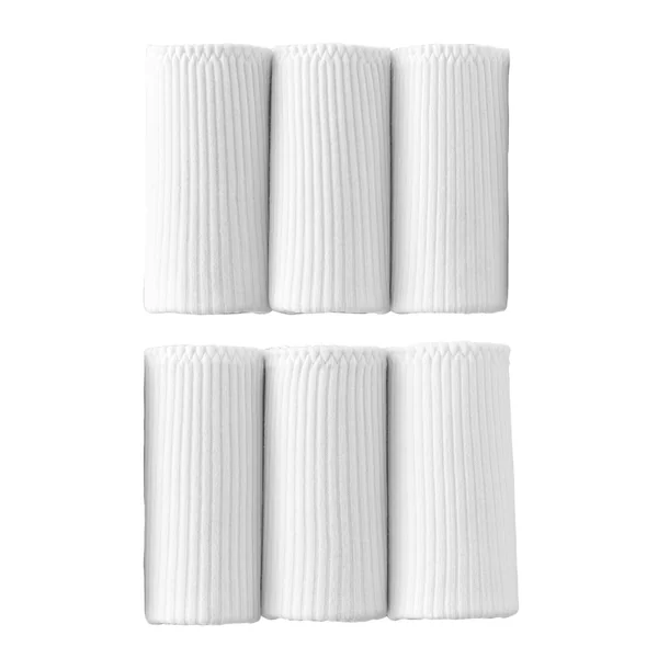 Culotte maxi côtes plates - lot de 6, blanc