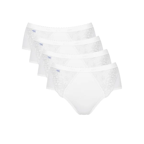 Culotte midi Chic, lot de 3 achetées + 1 GRATUITE (1), blanc