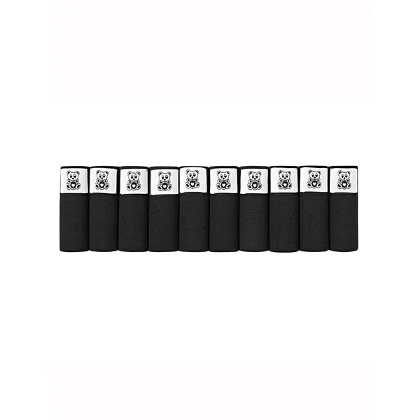Culotte ourson - lot de 10, noir