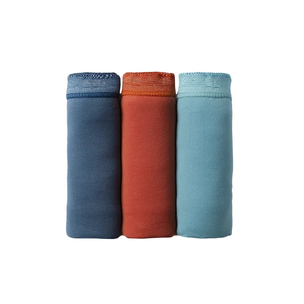 Culotte super maxi basique - lot de 3, orange + bleu + bleu canard