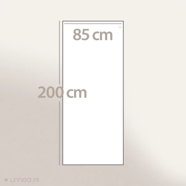 Drap de bain 85x200 cm 100% coton 480 g/m2 STARS Marron