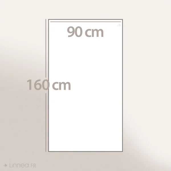 Drap de bain 90x160 cm nid d'abeille PURE WAFFLE 300 g/m² blanc