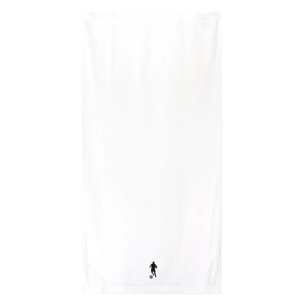 Drap de douche 70x140 cm 100% coton 550 g/m2 PURE FOOTBALL Blanc