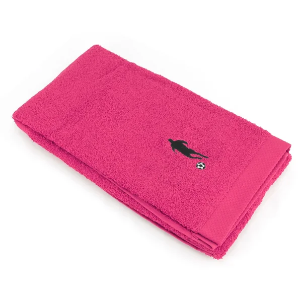 Drap de douche 70x140 cm 100% coton 550 g/m2 PURE FOOTBALL Rose Fuchsia
