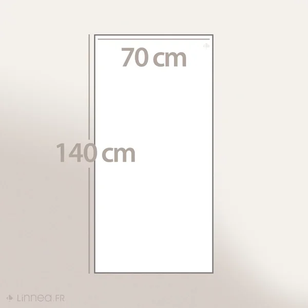 Drap de douche 70x140 cm 100% coton 550 g/m2 PURE POINTS Violet Prune