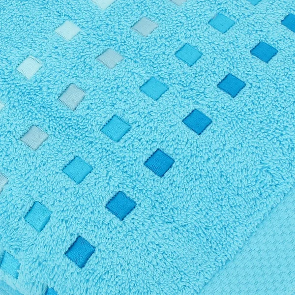 Drap de douche 70x140 cm 100% coton 550 g/m2 PURE PRIMAVERA Bleu Océan