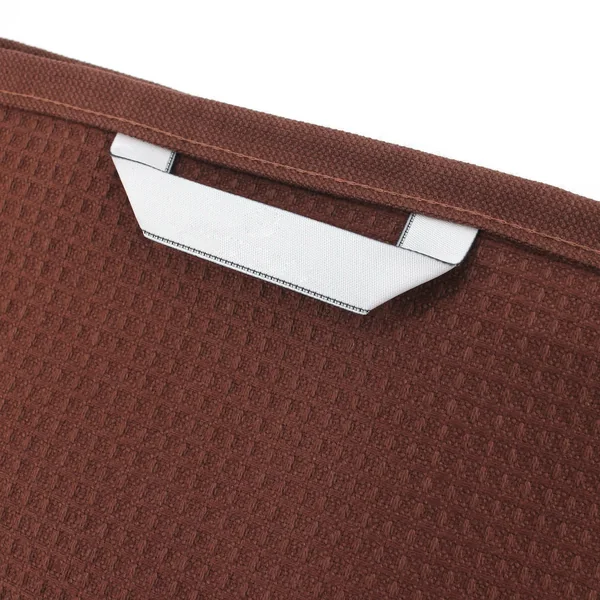 Drap de douche 70x140 cm nid d'abeille PURE WAFFLE 300 g/m² marron