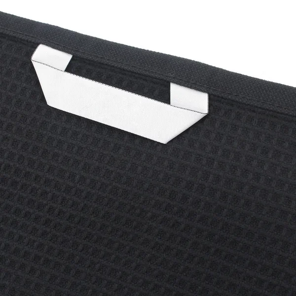 Drap de douche 70x140 cm nid d'abeille PURE WAFFLE 300 g/m² noir