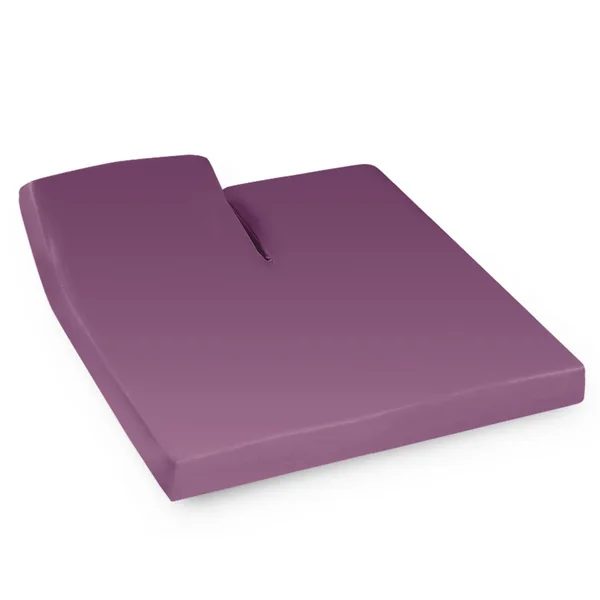 Drap housse relaxation uni 2x70x210 cm 100% coton ALTO Raisin - TR Tête relevable uniquement